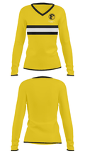 Ferriday High School 29373340 Women's Long Sleeve V-neck Shirt - 31