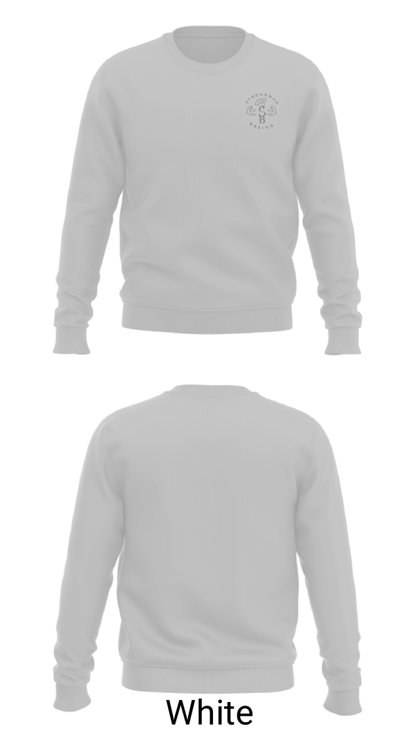 Crew Neck Sweatshirt, Strongman Baking, , Teamtime, Team time, sublimation, custom sports apparel, team uniforms, spirit wear, spiritwear, sports uniforms, custom shirts, team store, custom team store, fundraiser sports, apparel fundraiser