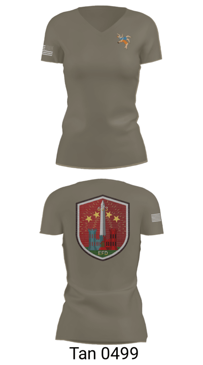 673 EFD Vs. 134 FEST 93499085 Women's Short Sleeve V-neck Shirt - 36