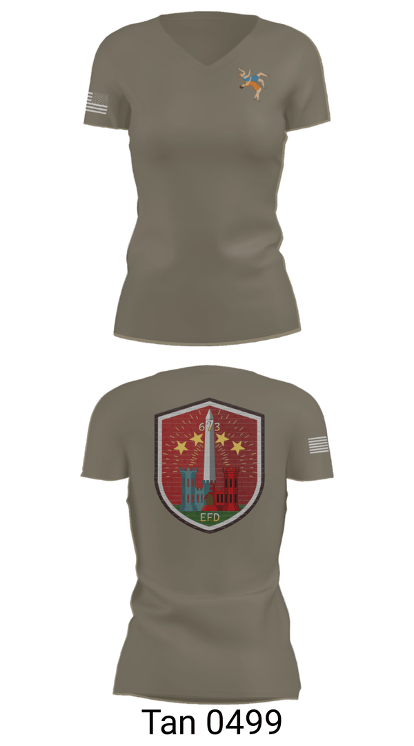 Women's Short Sleeve Vneck Shirt, 673 EFD Vs. 134 FEST, Army, Teamtime, Team time, sublimation, custom sports apparel, team uniforms, spirit wear, spiritwear, sports uniforms, custom shirts, team store, custom team store, fundraiser sports, apparel fundraiser