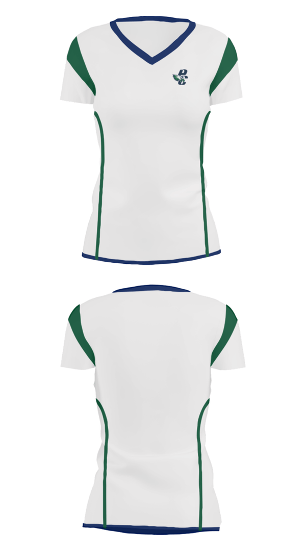 Women's Short Sleeve Vneck Shirt, Pine Creek High School Basketball, Women's Basketball, Teamtime, Team time, sublimation, custom sports apparel, team uniforms, spirit wear, spiritwear, sports uniforms, custom shirts, team store, custom team store, fundraiser sports, apparel fundraiser