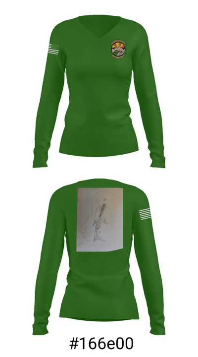 Utilities Platoon 19419803 Women's Long Sleeve V-neck Shirt - 7
