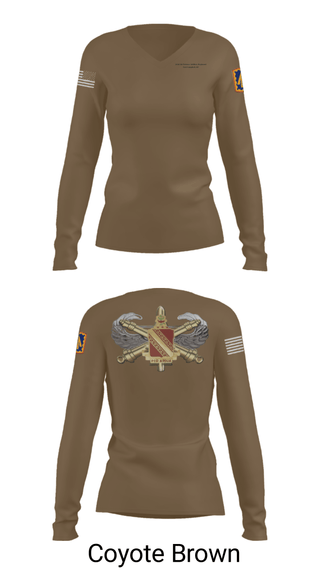 Women's Long Sleeve Vneck Shirt, , Army, Teamtime, Team time, sublimation, custom sports apparel, team uniforms, spirit wear, spiritwear, sports uniforms, custom shirts, team store, custom team store, fundraiser sports, apparel fundraiser