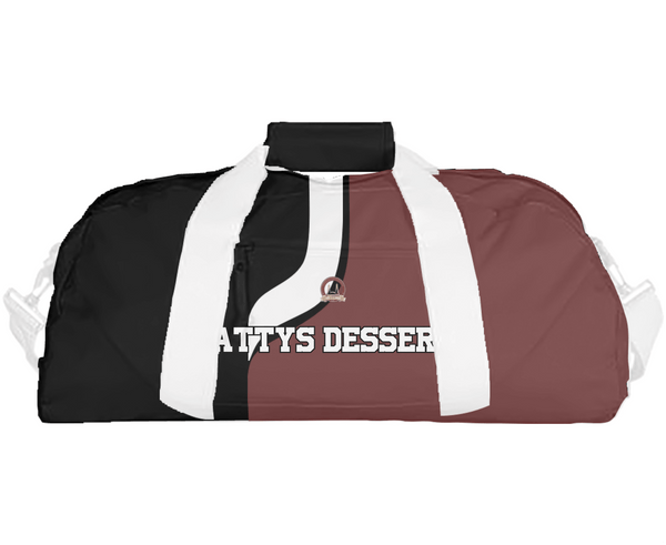 Duffle Bag, Kattys Desserts, , Teamtime, Team time, sublimation, custom sports apparel, team uniforms, spirit wear, spiritwear, sports uniforms, custom shirts, team store, custom team store, fundraiser sports, apparel fundraiser