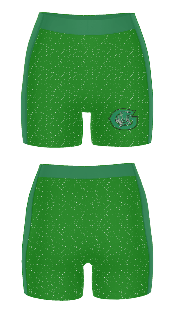 Women's Compression Shorts, Gold-Burg High School Basketball, Women's Basketball, Teamtime, Team time, sublimation, custom sports apparel, team uniforms, spirit wear, spiritwear, sports uniforms, custom shirts, team store, custom team store, fundraiser sports, apparel fundraiser