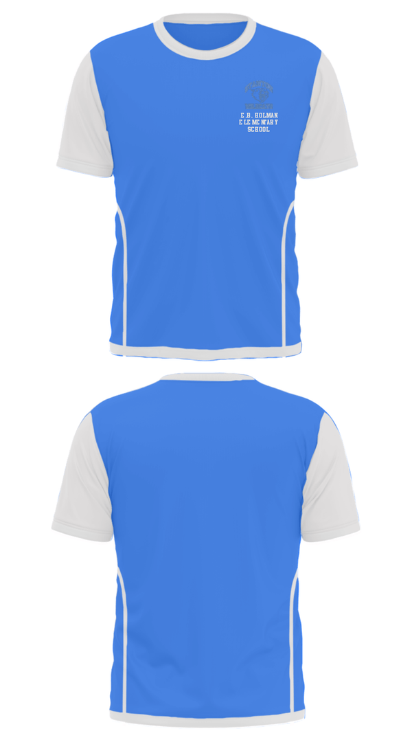Short Sleeve Performance Shirt, E.B. Holman Elementary School, Spirit Store, Teamtime, Team time, sublimation, custom sports apparel, team uniforms, spirit wear, spiritwear, sports uniforms, custom shirts, team store, custom team store, fundraiser sports, apparel fundraiser