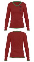 Matawan Regional High School Basketball 25154858 Women's Long Sleeve V-neck Shirt - 34