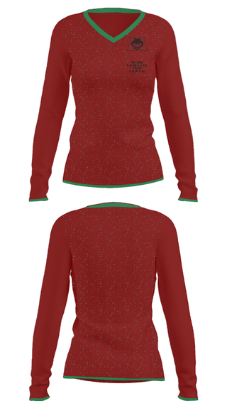 Women's Long Sleeve Vneck Shirt, Matawan Regional High School Basketball, Men's Basketball, Teamtime, Team time, sublimation, custom sports apparel, team uniforms, spirit wear, spiritwear, sports uniforms, custom shirts, team store, custom team store, fundraiser sports, apparel fundraiser