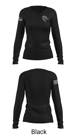 Women's Long Sleeve Vneck Shirt, Adrian Elementary School, Spirit Store, Teamtime, Team time, sublimation, custom sports apparel, team uniforms, spirit wear, spiritwear, sports uniforms, custom shirts, team store, custom team store, fundraiser sports, apparel fundraiser