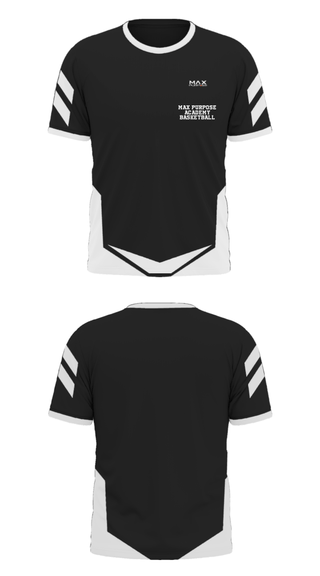 Short Sleeve Performance Polo, Max Purpose Academy Basketball, Men's Basketball, Teamtime, Team time, sublimation, custom sports apparel, team uniforms, spirit wear, spiritwear, sports uniforms, custom shirts, team store, custom team store, fundraiser sports, apparel fundraiser