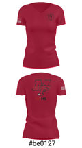Marion Franklin lady Red Devils 63325407 Women's Short Sleeve V-neck Shirt - 21