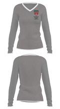 New Covenant Christian School Basketball 13469787 Women's Long Sleeve V-neck Shirt - 34