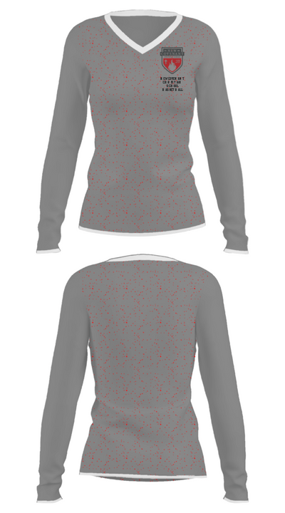 New Covenant Christian School Basketball 13469787 Women's Long Sleeve V-neck Shirt - 34
