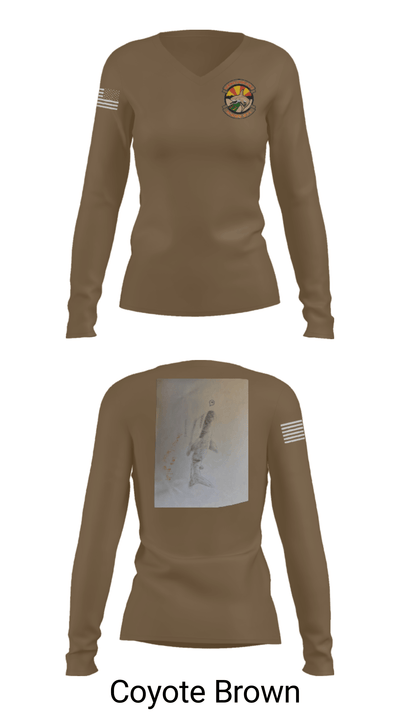 Utilities Platoon 19419803 Women's Long Sleeve V-neck Shirt - 15