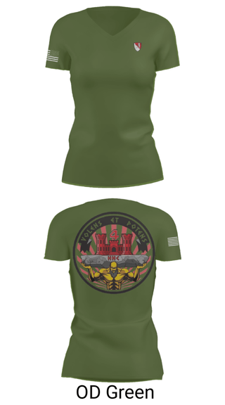 Women's Short Sleeve Vneck Shirt, , Army, Teamtime, Team time, sublimation, custom sports apparel, team uniforms, spirit wear, spiritwear, sports uniforms, custom shirts, team store, custom team store, fundraiser sports, apparel fundraiser