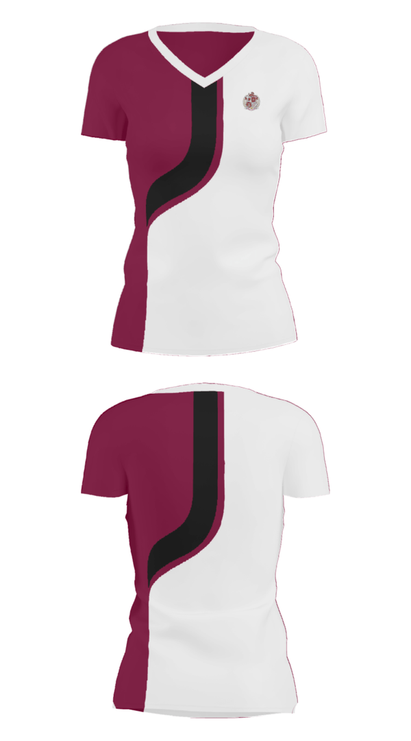 Women's Short Sleeve Vneck Shirt, FLYING TIGERS, Cycling, Teamtime, Team time, sublimation, custom sports apparel, team uniforms, spirit wear, spiritwear, sports uniforms, custom shirts, team store, custom team store, fundraiser sports, apparel fundraiser