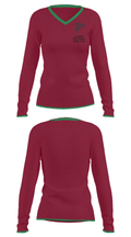 La Quinta High School Basketball 95710468 Women's Long Sleeve V-neck Shirt - 35