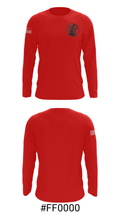 Portage High School Wrestling 59616697 Long Sleeve Performance Shirt - 18