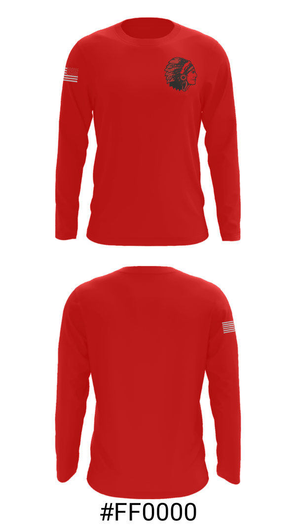 Long Sleeve Performance Shirt, Portage High School Wrestling, Wrestling, Teamtime, Team time, sublimation, custom sports apparel, team uniforms, spirit wear, spiritwear, sports uniforms, custom shirts, team store, custom team store, fundraiser sports, apparel fundraiser