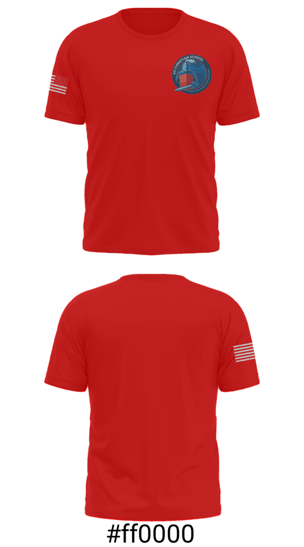 Short Sleeve Performance Shirt, GV Christian School, Spirit Store, Teamtime, Team time, sublimation, custom sports apparel, team uniforms, spirit wear, spiritwear, sports uniforms, custom shirts, team store, custom team store, fundraiser sports, apparel fundraiser