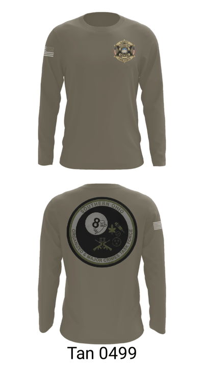 Southern Ohio Organized and Major Crimes Task Force 32942427 Long Sleeve Performance Shirt - 35