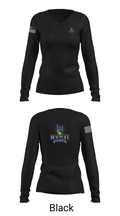 DeafPeaceRockVlog 14153246 Women's Long Sleeve V-neck Shirt - 13