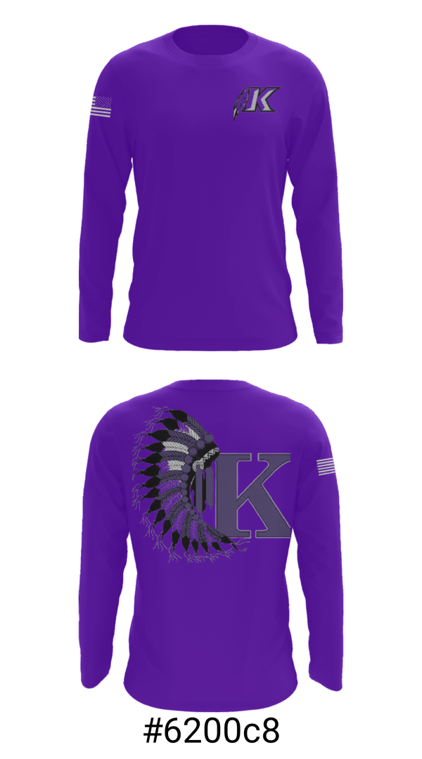Long Sleeve Performance Shirt, Keokuk High School, Spirit Store, Teamtime, Team time, sublimation, custom sports apparel, team uniforms, spirit wear, spiritwear, sports uniforms, custom shirts, team store, custom team store, fundraiser sports, apparel fundraiser