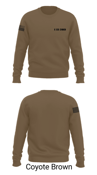 Crew Neck Sweatshirt, E CO 21BEB, Army, Teamtime, Team time, sublimation, custom sports apparel, team uniforms, spirit wear, spiritwear, sports uniforms, custom shirts, team store, custom team store, fundraiser sports, apparel fundraiser