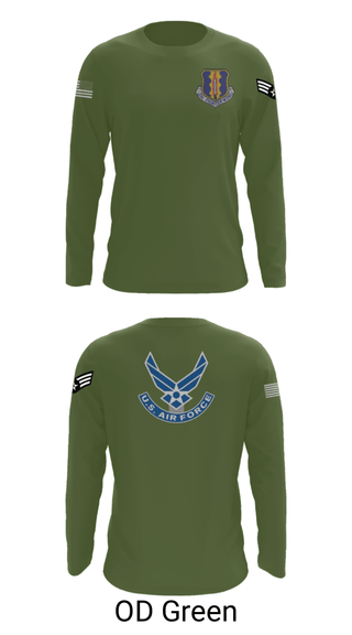 Long Sleeve Performance Shirt, 33rd Tactical Fighter Wing, Air Force, Teamtime, Team time, sublimation, custom sports apparel, team uniforms, spirit wear, spiritwear, sports uniforms, custom shirts, team store, custom team store, fundraiser sports, apparel fundraiser