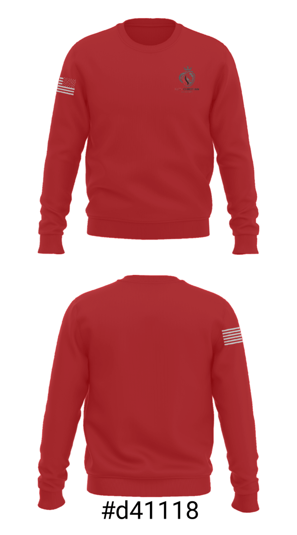 Crew Neck Sweatshirt, Katy Christian Academy Basketball, Men's Basketball, Teamtime, Team time, sublimation, custom sports apparel, team uniforms, spirit wear, spiritwear, sports uniforms, custom shirts, team store, custom team store, fundraiser sports, apparel fundraiser