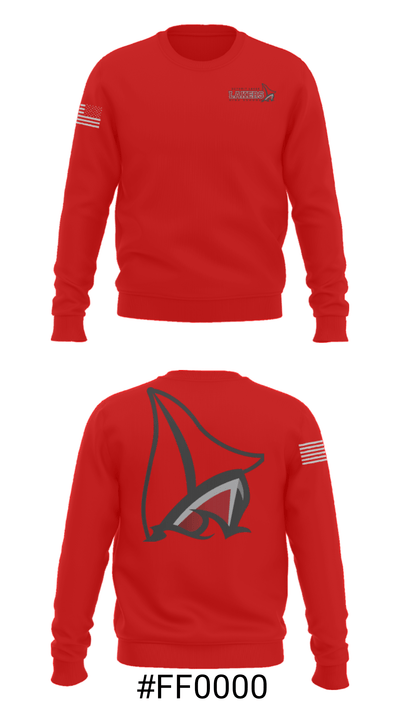Detroit Lakes High School Swimming 15957792 Crew Neck Sweatshirt - 16