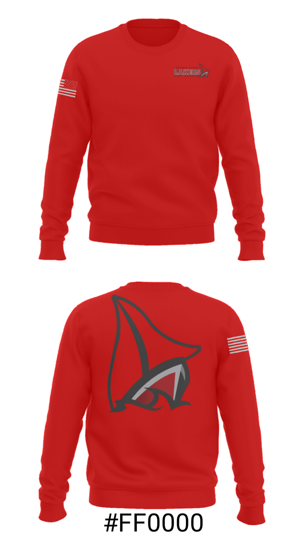 Crew Neck Sweatshirt, Detroit Lakes High School Swimming, Swimming, Teamtime, Team time, sublimation, custom sports apparel, team uniforms, spirit wear, spiritwear, sports uniforms, custom shirts, team store, custom team store, fundraiser sports, apparel fundraiser