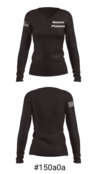 Women's Long Sleeve Vneck Shirt, , Army, Teamtime, Team time, sublimation, custom sports apparel, team uniforms, spirit wear, spiritwear, sports uniforms, custom shirts, team store, custom team store, fundraiser sports, apparel fundraiser