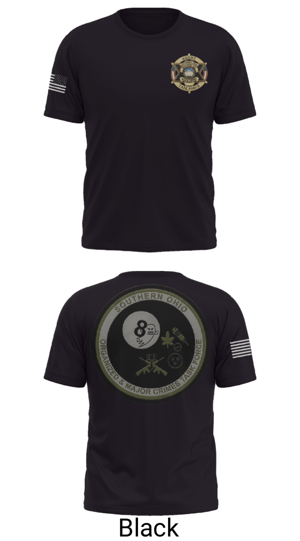 Short Sleeve Performance Shirt, Southern Ohio Organized and Major Crimes Task Force, Police, Teamtime, Team time, sublimation, custom sports apparel, team uniforms, spirit wear, spiritwear, sports uniforms, custom shirts, team store, custom team store, fundraiser sports, apparel fundraiser