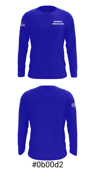 RUSSELL WRESTLING 41428340 Long Sleeve Performance Shirt - 18