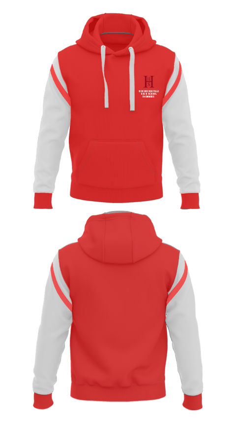 Hoodie, Hendersonville High School Swimming, Swimming, Teamtime, Team time, sublimation, custom sports apparel, team uniforms, spirit wear, spiritwear, sports uniforms, custom shirts, team store, custom team store, fundraiser sports, apparel fundraiser