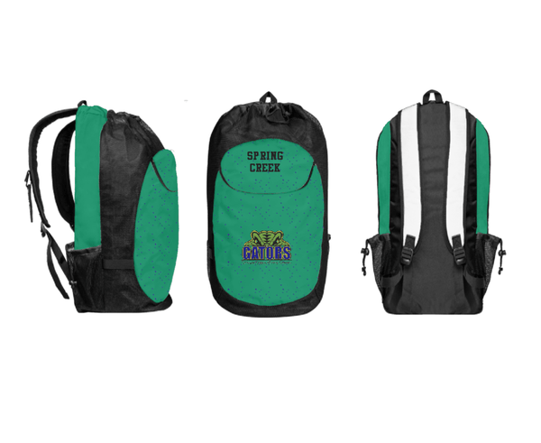 Gear Bag, Spring Creek, Men's Basketball, Teamtime, Team time, sublimation, custom sports apparel, team uniforms, spirit wear, spiritwear, sports uniforms, custom shirts, team store, custom team store, fundraiser sports, apparel fundraiser