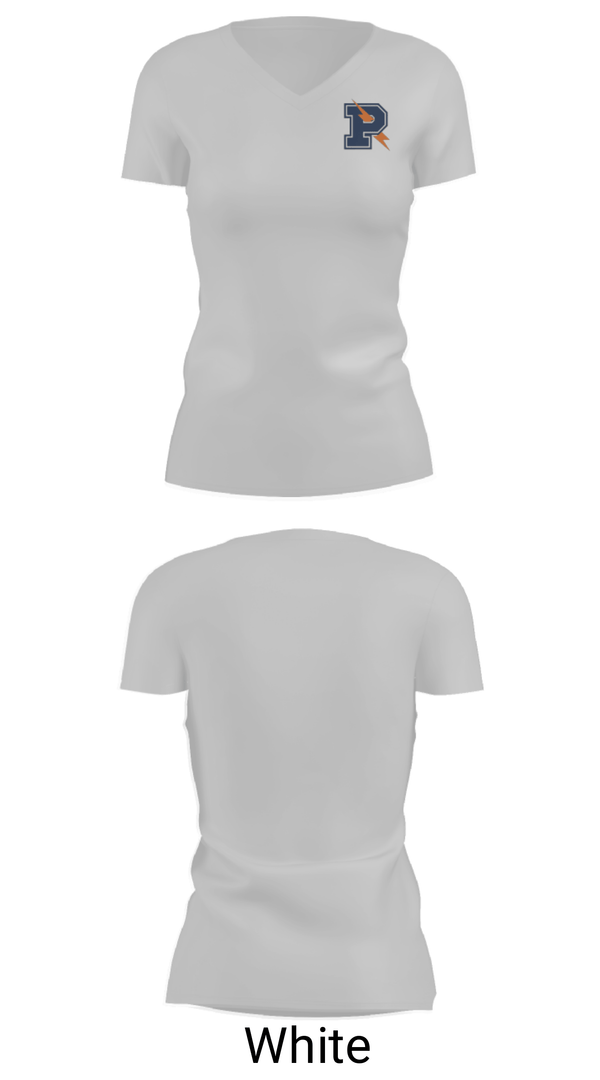 Women's Short Sleeve Vneck Shirt, Powers Catholic High School Basketball, Men's Basketball, Teamtime, Team time, sublimation, custom sports apparel, team uniforms, spirit wear, spiritwear, sports uniforms, custom shirts, team store, custom team store, fundraiser sports, apparel fundraiser