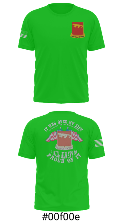 Alpha Battery 1st Battalion 75th Field Artillery 73323132 Short Sleeve Performance Shirt - 6