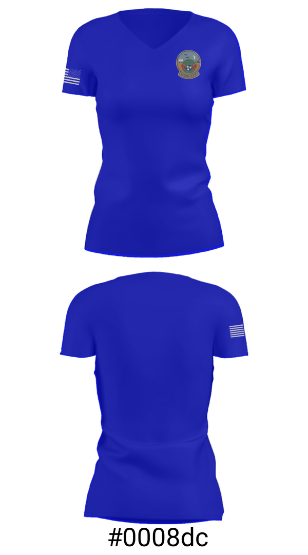 Women's Short Sleeve Vneck Shirt, , National Guard, Teamtime, Team time, sublimation, custom sports apparel, team uniforms, spirit wear, spiritwear, sports uniforms, custom shirts, team store, custom team store, fundraiser sports, apparel fundraiser