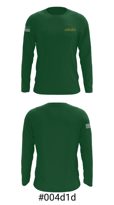 Dover High School Gymnastics 3343662 Long Sleeve Performance Shirt - 18