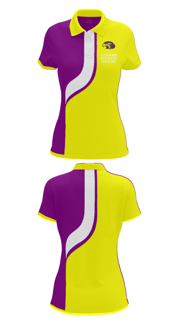 Women's Short Sleeve Performance Polo, J C Harmon High School Wrestling, Wrestling, Teamtime, Team time, sublimation, custom sports apparel, team uniforms, spirit wear, spiritwear, sports uniforms, custom shirts, team store, custom team store, fundraiser sports, apparel fundraiser