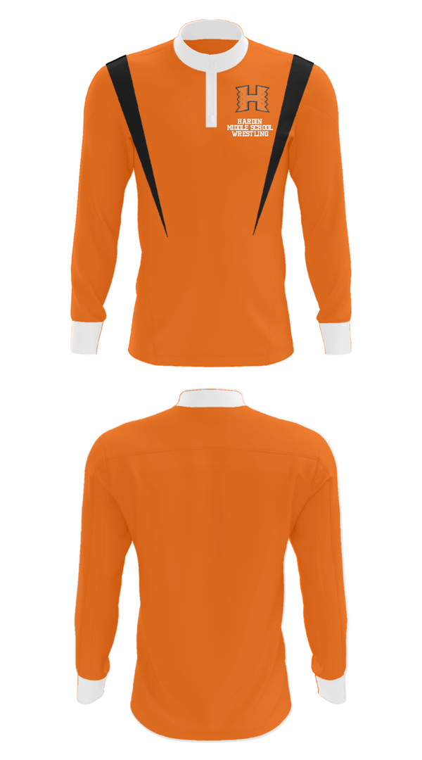 Quarter Zip Jacket, Hardin Middle School Wrestling, Wrestling, Teamtime, Team time, sublimation, custom sports apparel, team uniforms, spirit wear, spiritwear, sports uniforms, custom shirts, team store, custom team store, fundraiser sports, apparel fundraiser