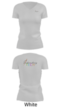 Embroidery Tech 30596035 Women's Short Sleeve V-neck Shirt - 7