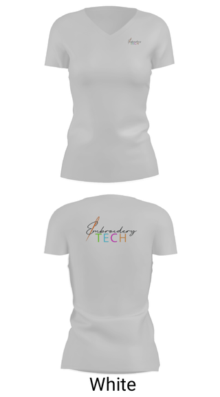 Women's Short Sleeve Vneck Shirt, Embroidery Tech, , Teamtime, Team time, sublimation, custom sports apparel, team uniforms, spirit wear, spiritwear, sports uniforms, custom shirts, team store, custom team store, fundraiser sports, apparel fundraiser