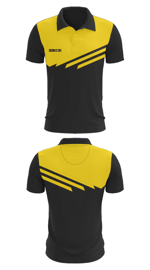 Short Sleeve Performance Polo, Boomers, Women's Basketball, Teamtime, Team time, sublimation, custom sports apparel, team uniforms, spirit wear, spiritwear, sports uniforms, custom shirts, team store, custom team store, fundraiser sports, apparel fundraiser
