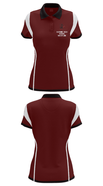 Bayonne High School Wrestling 48956156 Women's Short Sleeve Performance Polo  - 26