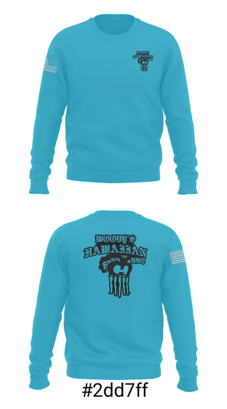 Crew Neck Sweatshirt, Woodys Hawaiian bbq, , Teamtime, Team time, sublimation, custom sports apparel, team uniforms, spirit wear, spiritwear, sports uniforms, custom shirts, team store, custom team store, fundraiser sports, apparel fundraiser