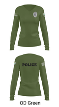 TAYLORSVILLE POLICE DEPARTMENT 5910107 Women's Long Sleeve V-neck Shirt - 31