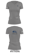 Delta cleaning LLC 32012075 Women's Short Sleeve V-neck Shirt - 21